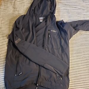 Womens S Outdoor Research Black Hooded Shell Jacket